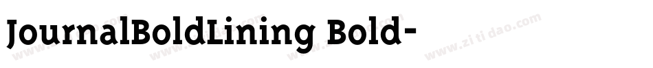 JournalBoldLining Bold字体转换
